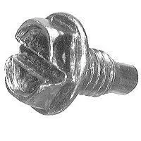 #10-32 Ground Screw 1/2 Inch Steel, Model 63299, Box Of 100