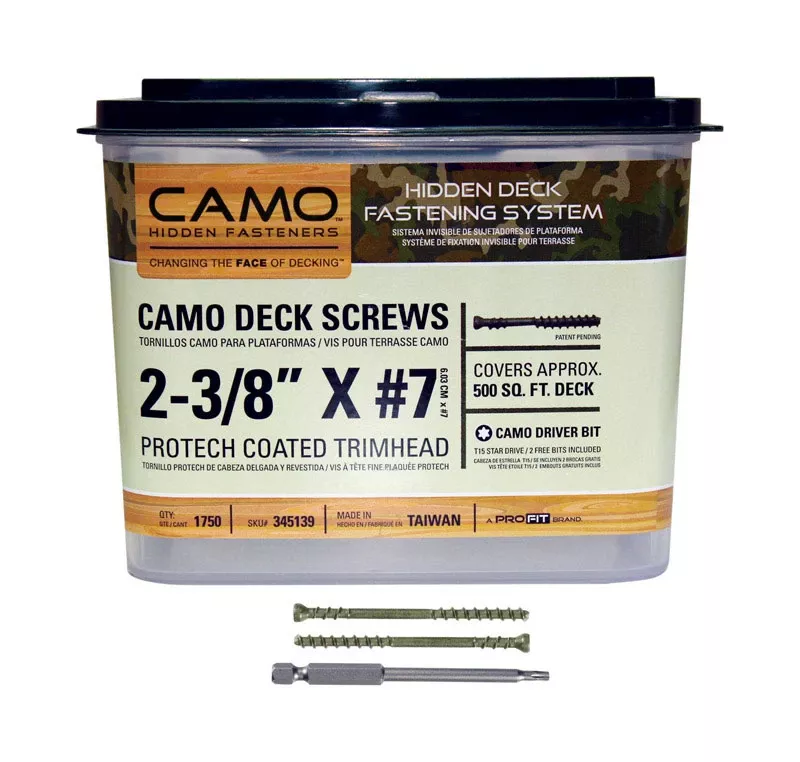 #7 X 2-3/8 In. Protech Coated Trimhead Deck Screws 1750 Ct. Box