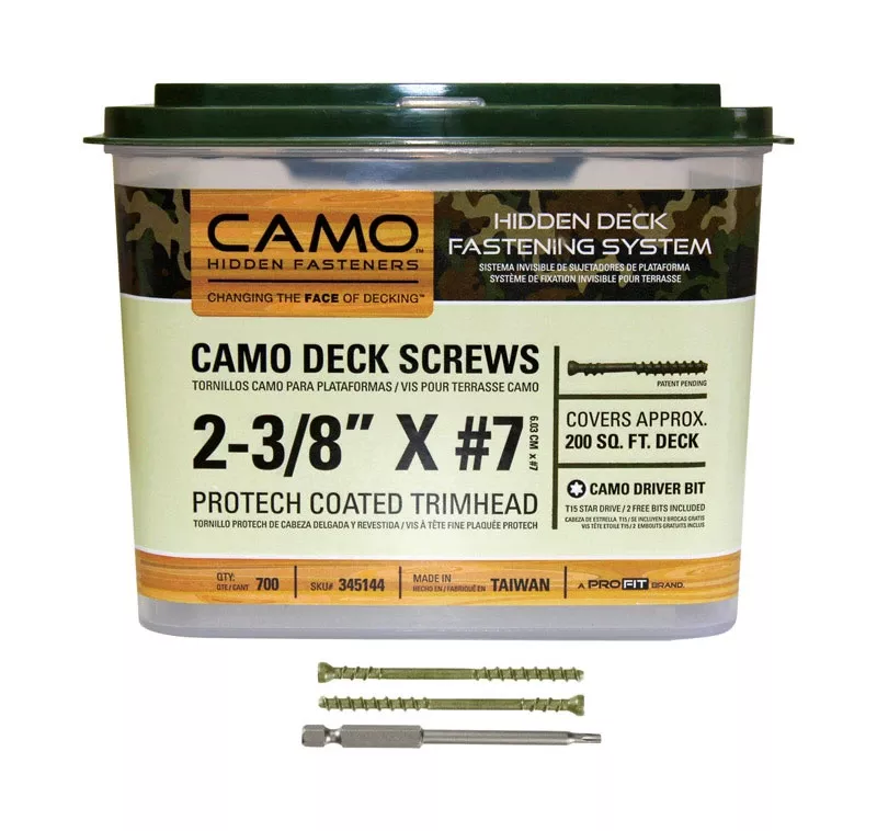 #7 X 2-3/8 In. Protech Coated Trimhead Deck Screws 700 Ct. For Wood/composite