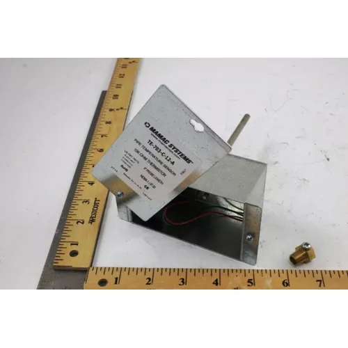 MAMAC Systems TE-703-C-12-A-1 Immersion Temperature Sensor, 10K NTC Thermistor, 4" Probe, 1/8" NPT, NEMA 1