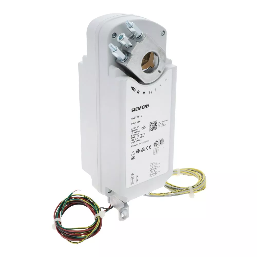 Siemens GVD126.1U 24V 2-Position Fire & Smoke Damper Actuator