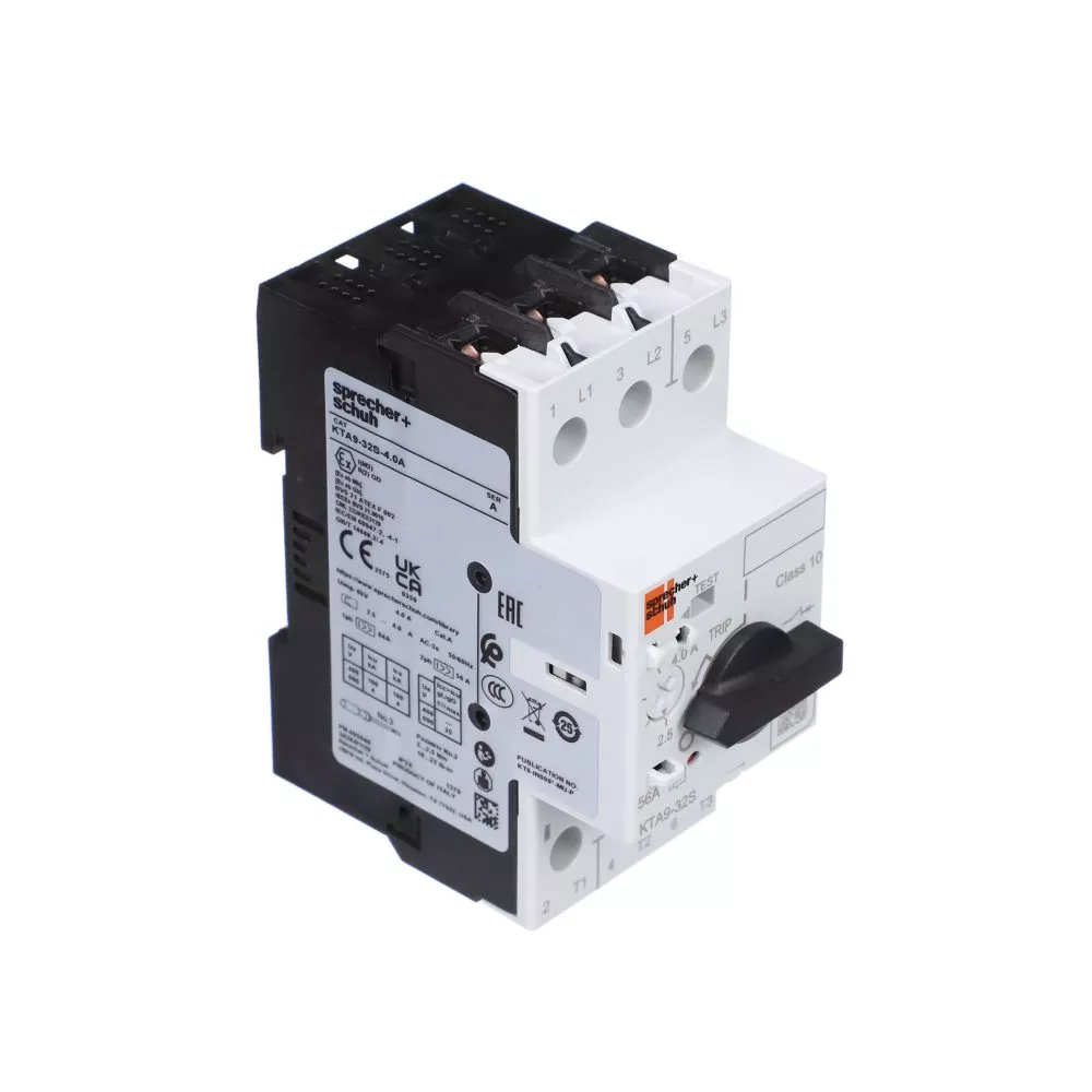 Sprecher + Schuh KTA9-32S-4.0A Motor Circuit Controller 32S 4A